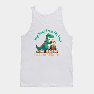 Dino Delights: Easter Eggspedition for Chocolate Lovers Tank Top